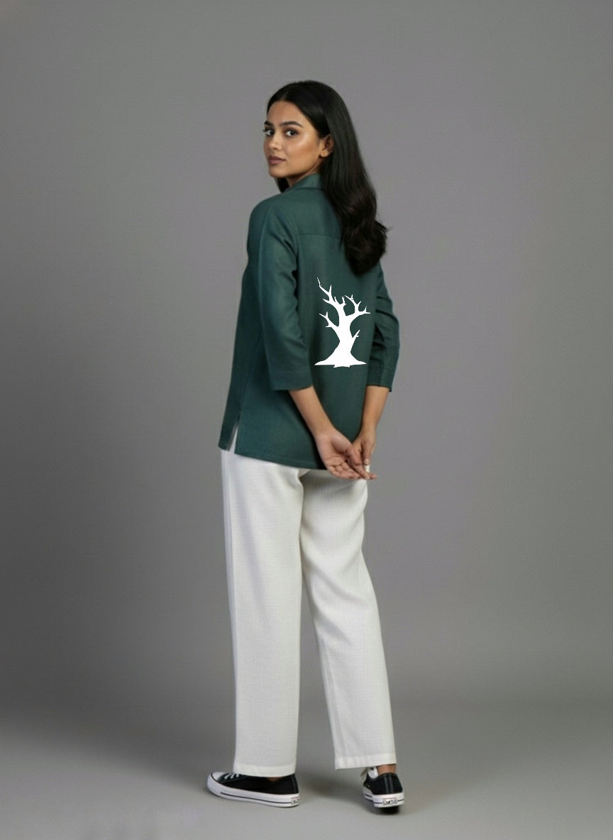 White Wood women shirt