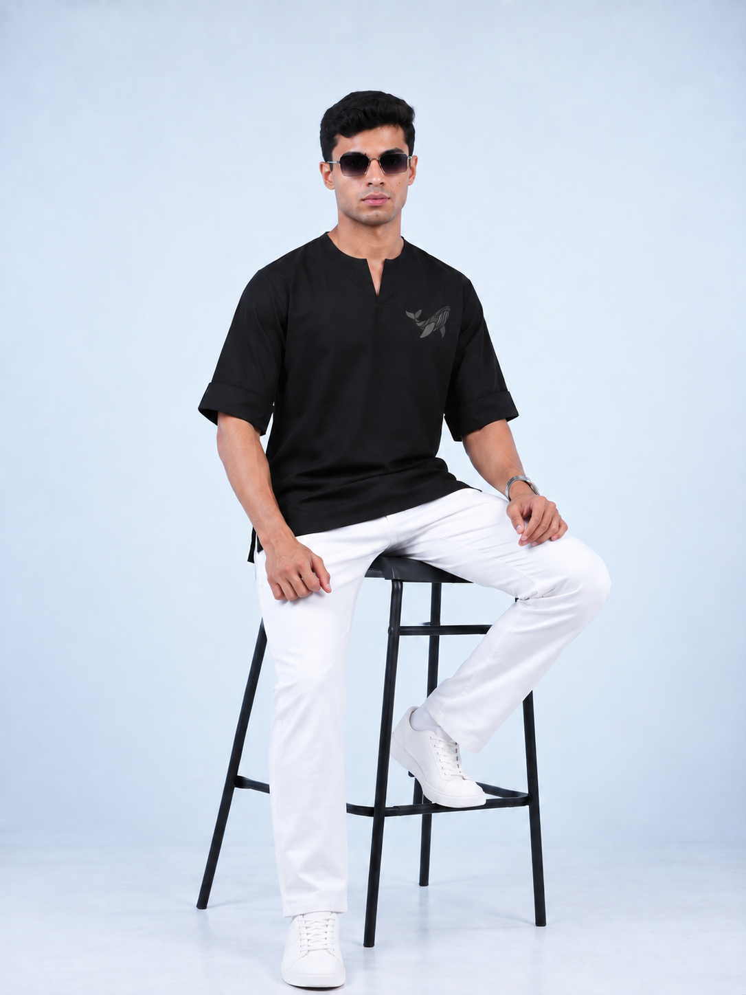 Midnight Drift Kurta