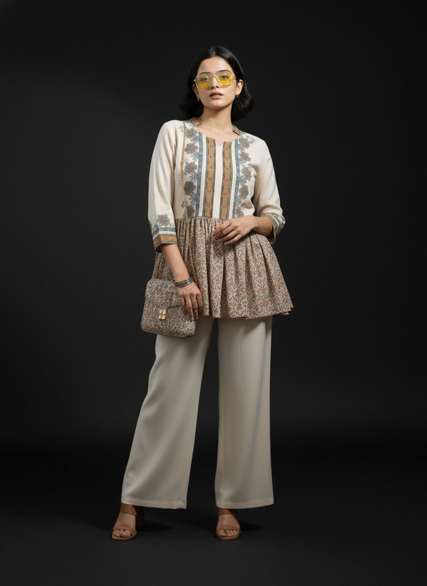 Short Anarkali brown