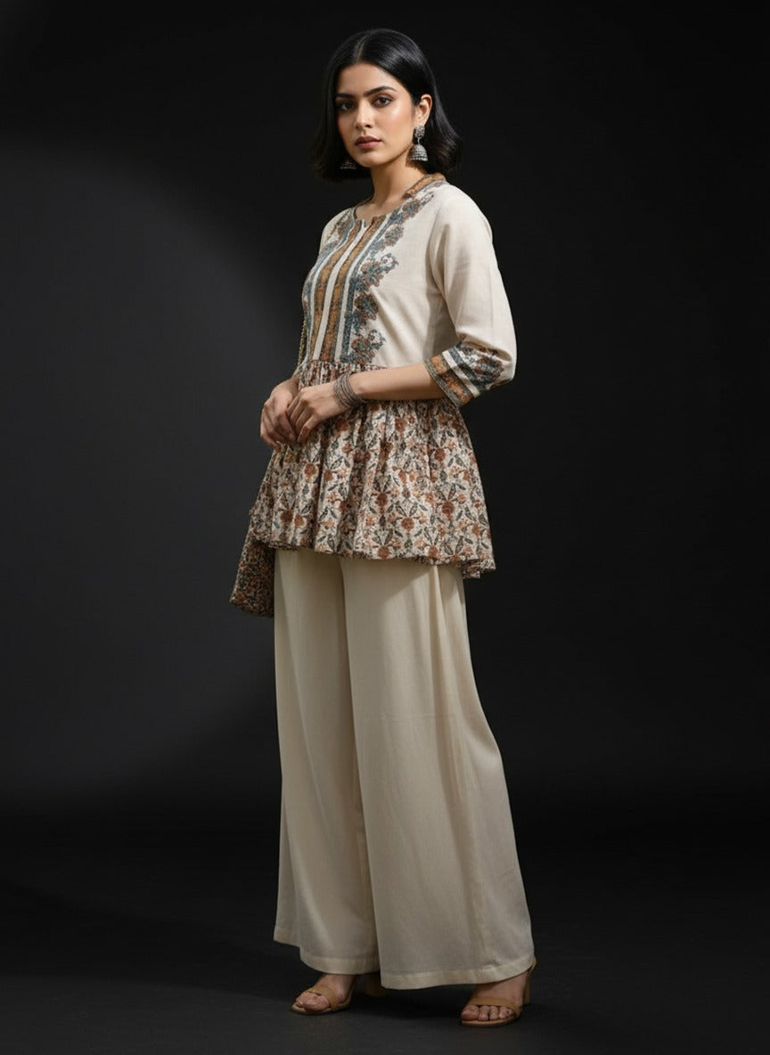 Short Anarkali brown