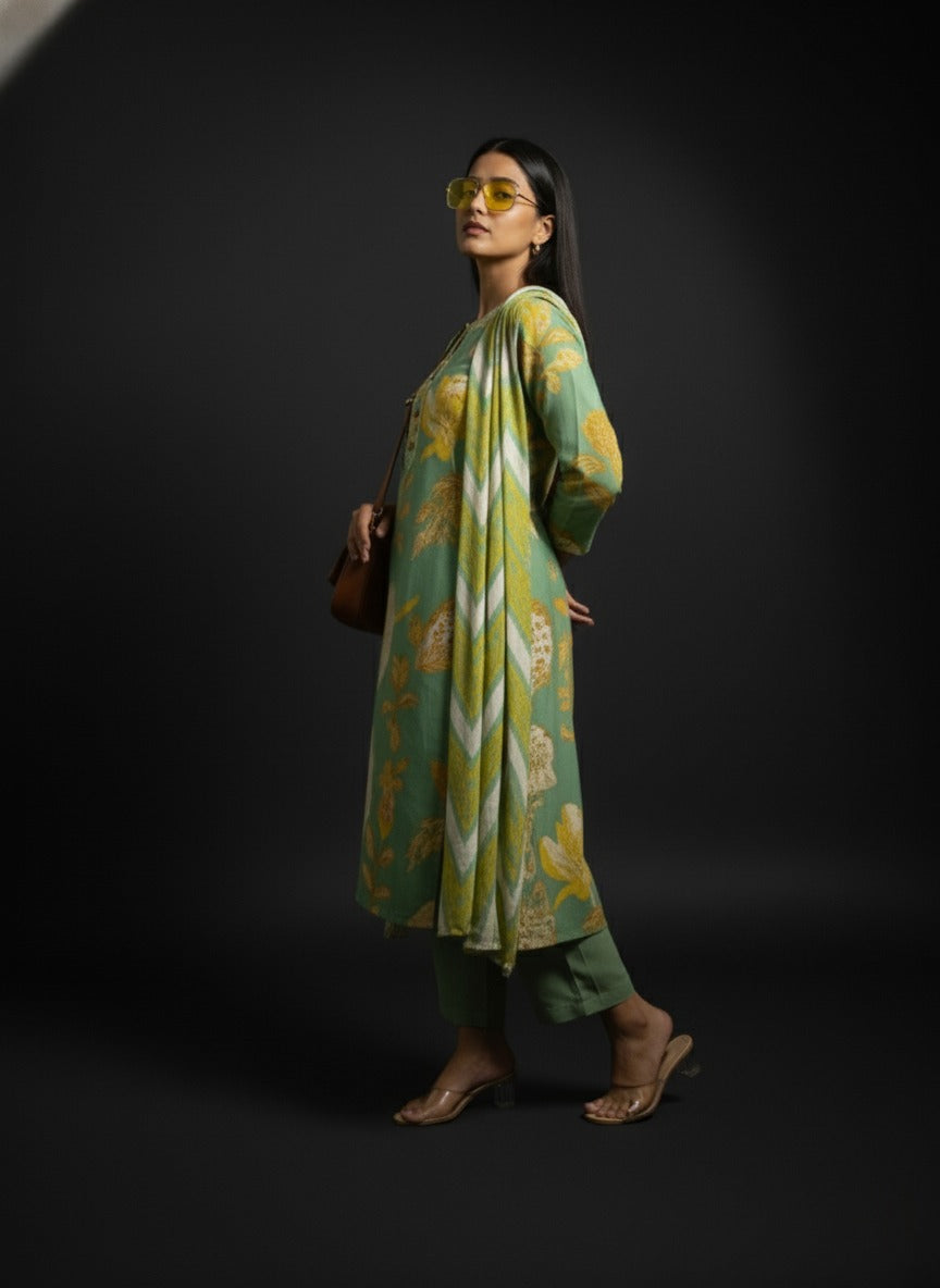 Sage Citrus Kurti set