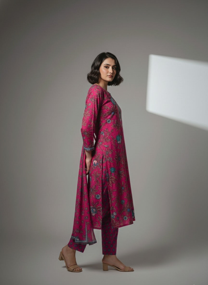 Passionate Pink kurti set