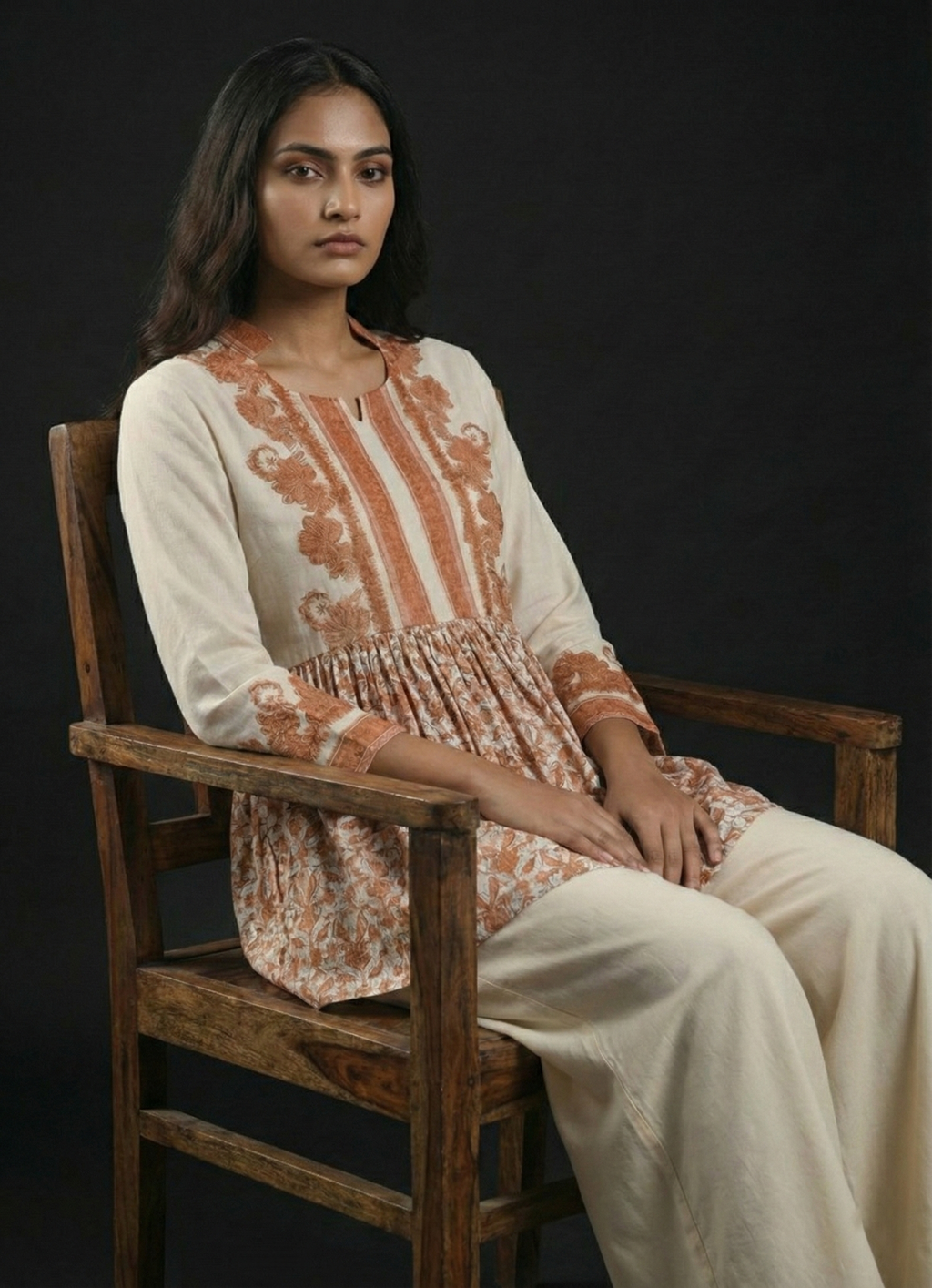 Anarkali Chocolate women top