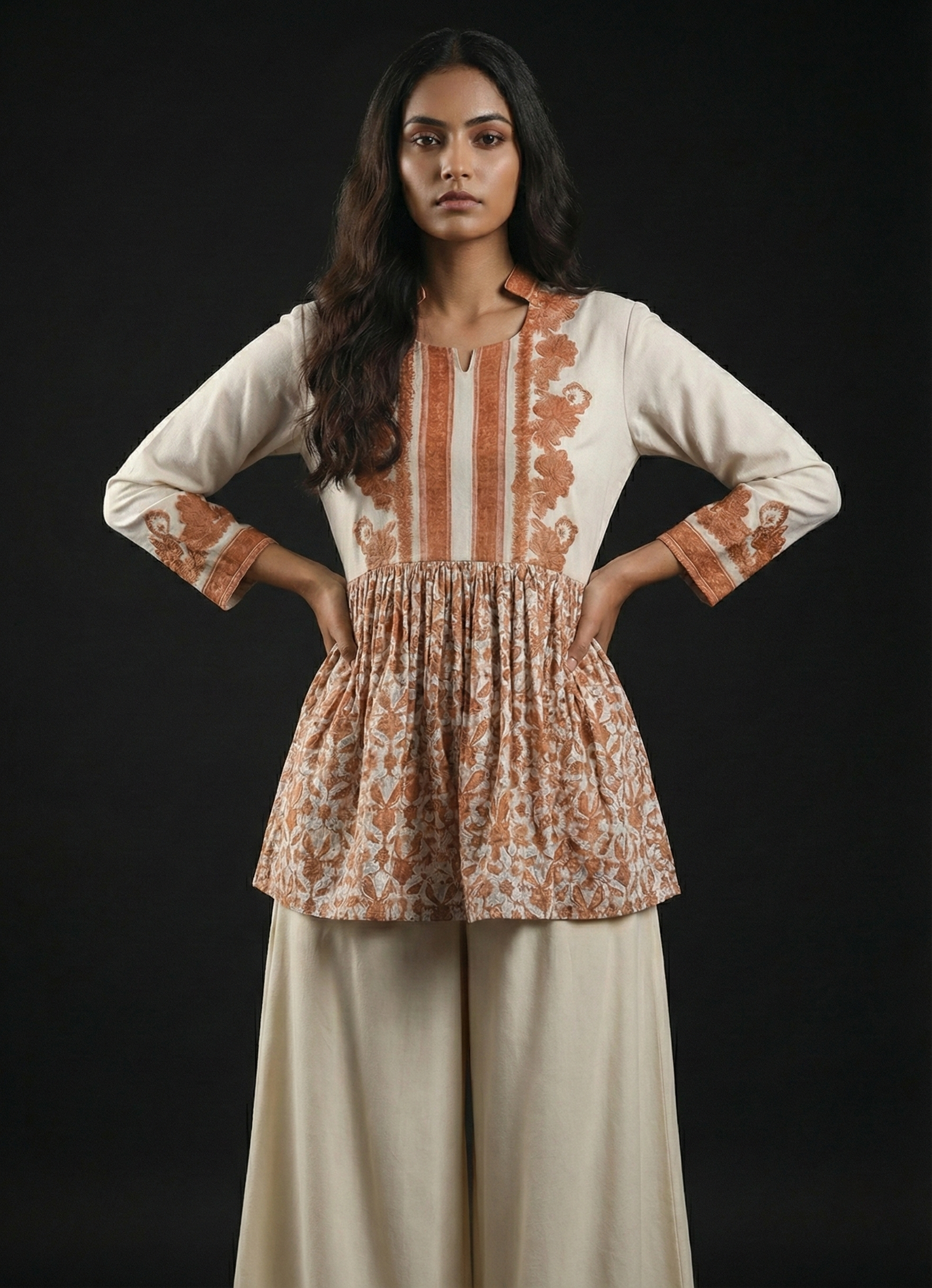 Anarkali Chocolate women top