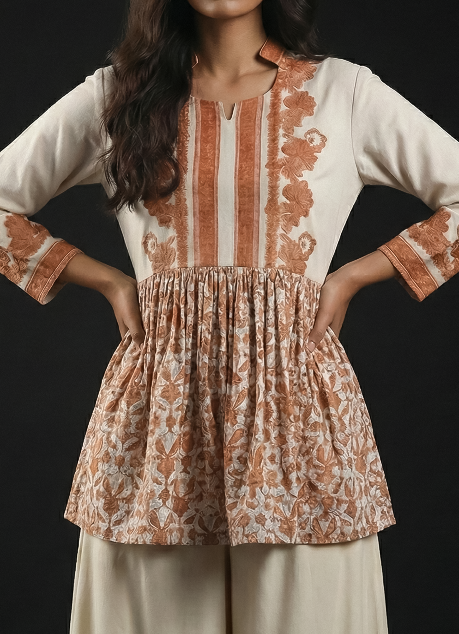 Anarkali Chocolate women top