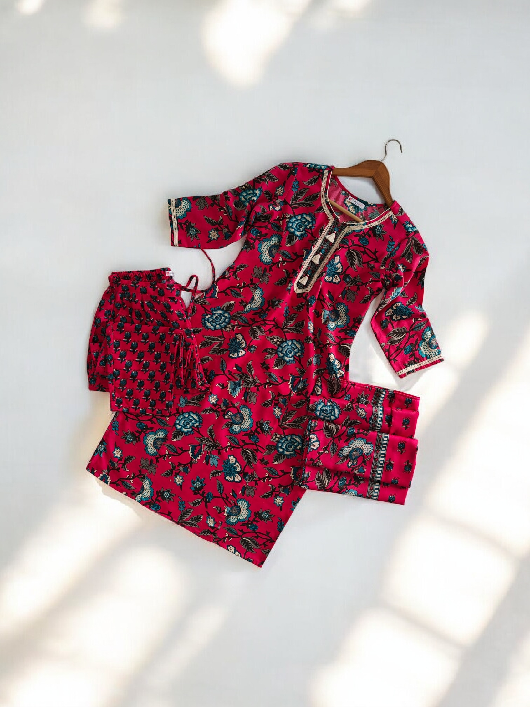 Passionate Pink kurti set