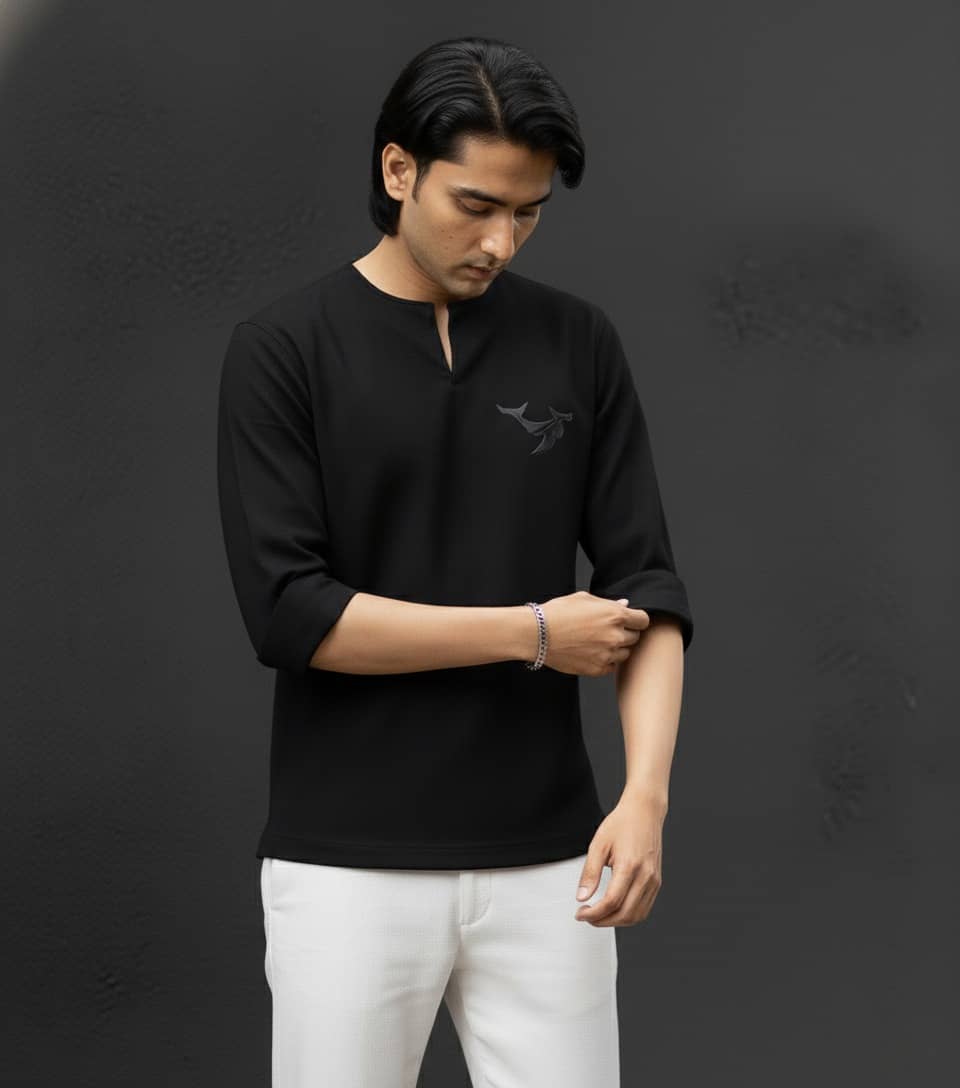 Midnight Drift Kurta