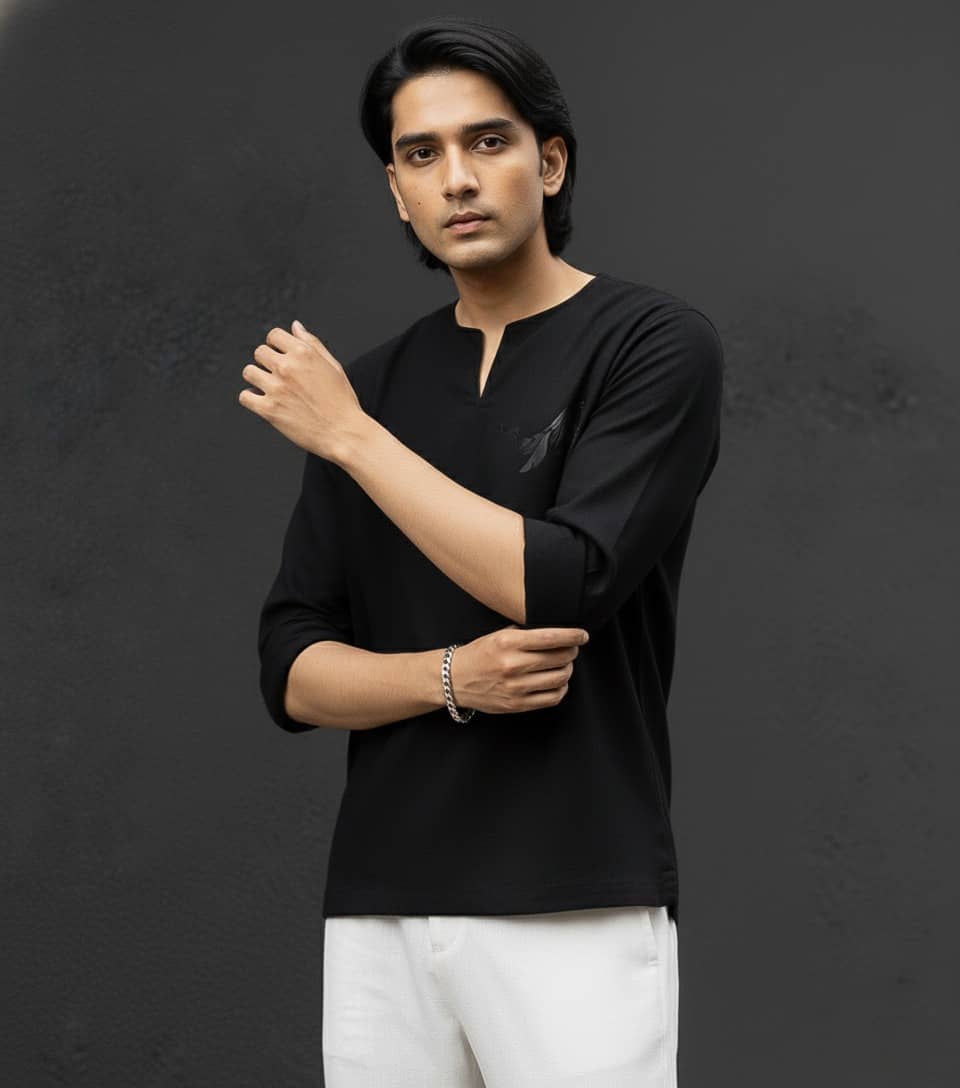 Midnight Drift Kurta