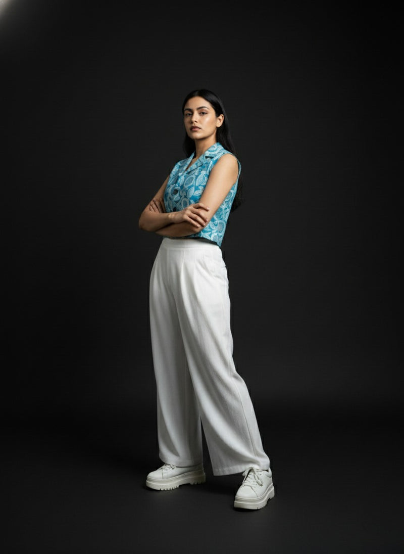 Lagoon Bloom Vest — detail
